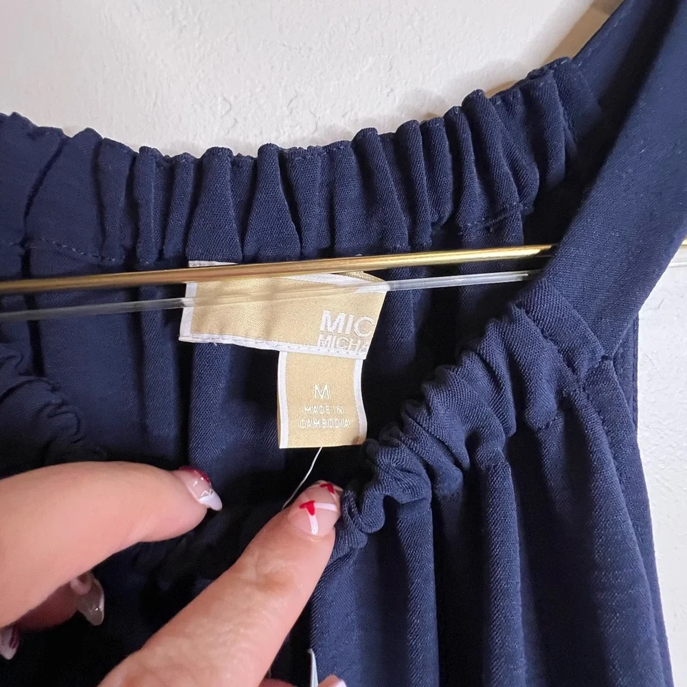 Michael Kors Midnight‎ Blue Dress medium gold accents
